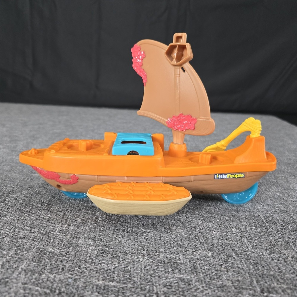 Fisher Price Little People Moana Raft Boat Canoe Disney Princess Sailing